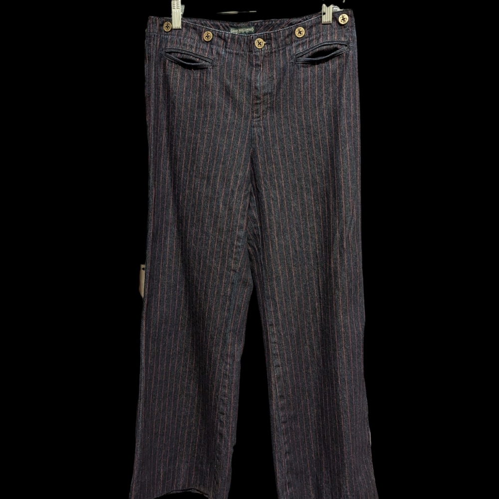 Ralph Lauren size 4 red pinstripe dark jeans (part of a set check my closet)
